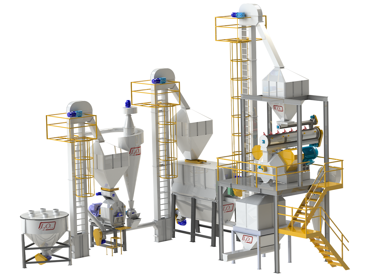 Modelo planta productora de alimentos balanceado 10 Tn/h