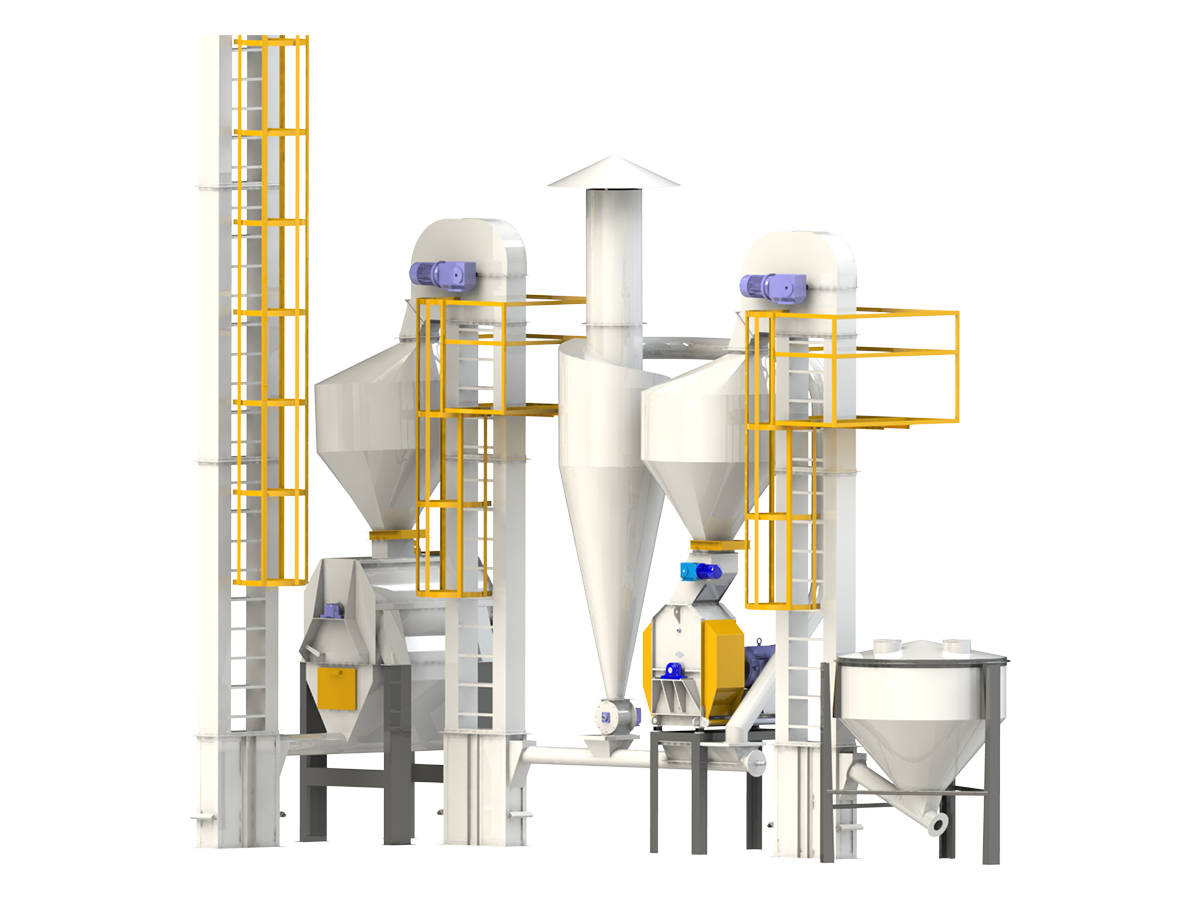 Modelo planta productora de alimentos balanceado 6 Tn/h
